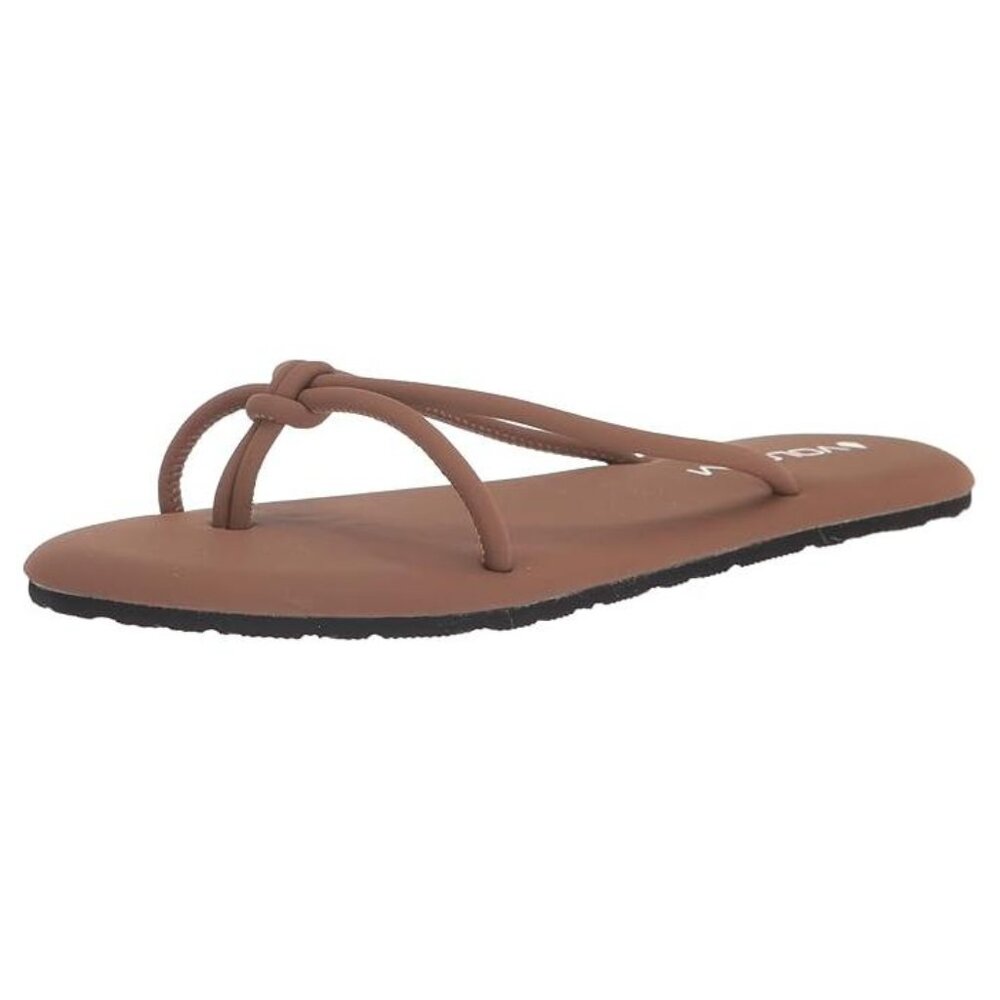 NEW Volcom Women's Fast Forward Flip Flop Sandal sz 7 tan